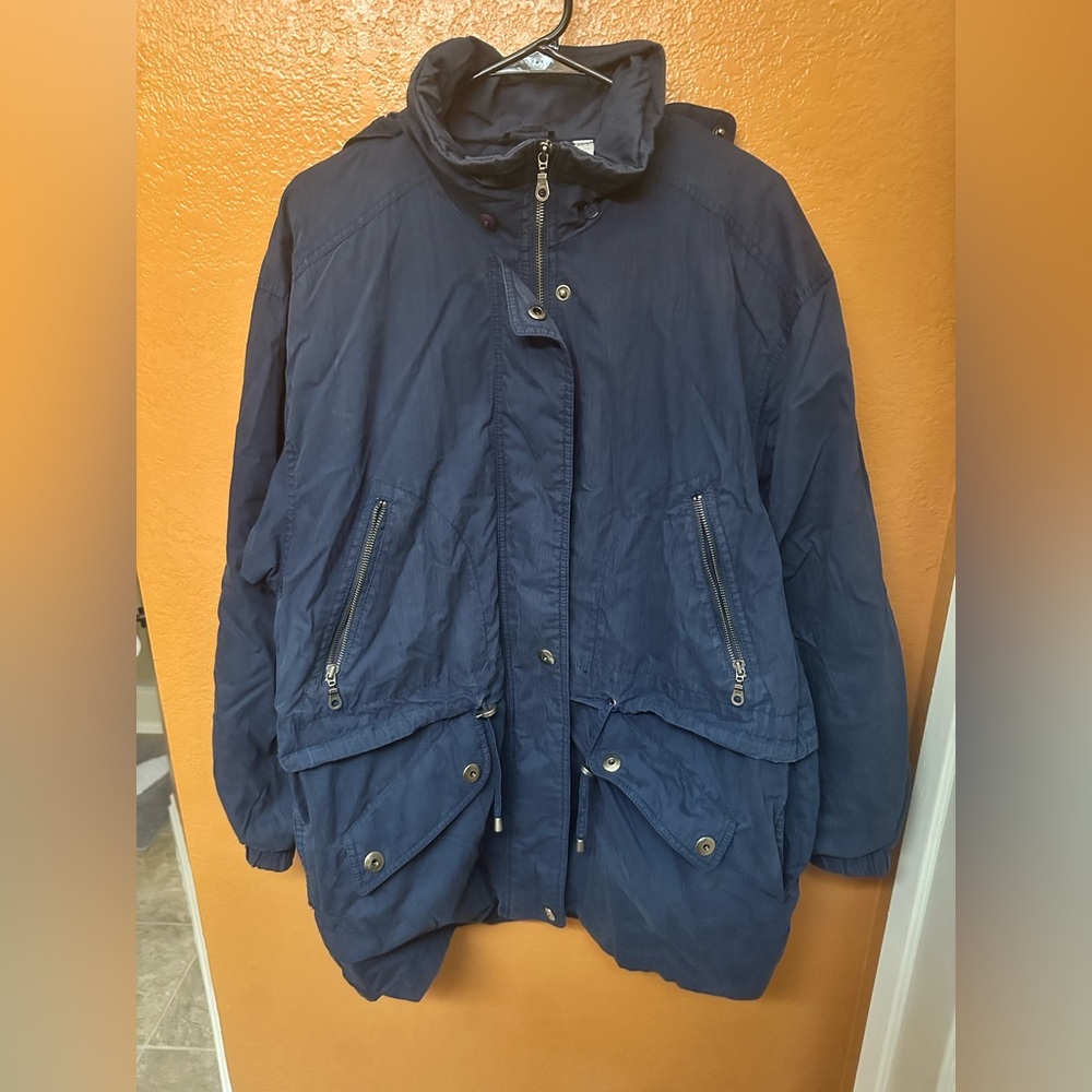London Fog Dark Blue Utility Jacket